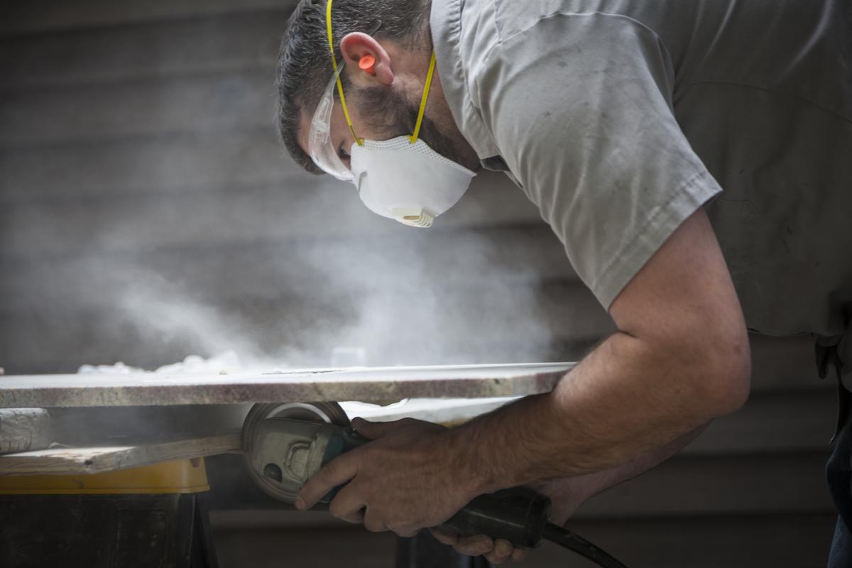 Cutting Granite